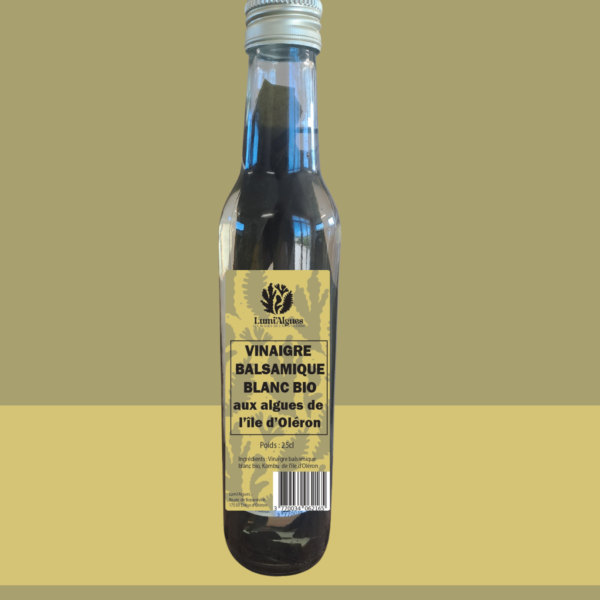 VINAIGRE BALSAMIQUE BLANC AUX ALGUES- 25cl